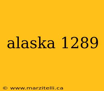 alaska 1289