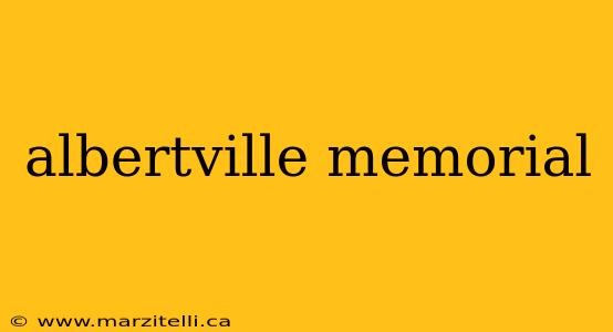 albertville memorial