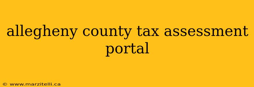 allegheny county tax assessment portal