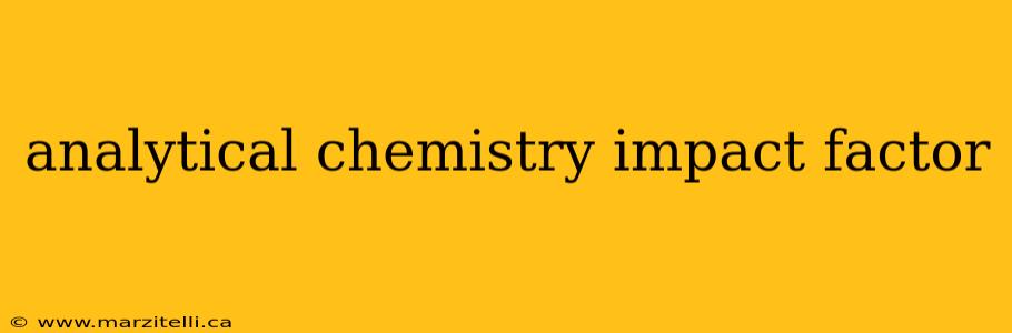 analytical chemistry impact factor