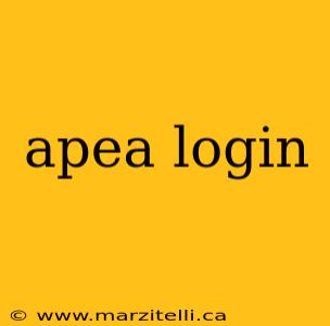 apea login