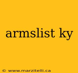 armslist ky