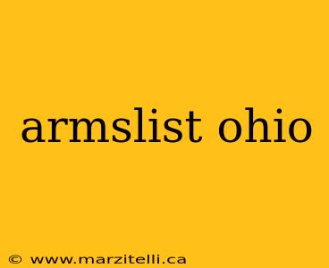 armslist ohio