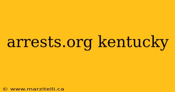 arrests.org kentucky