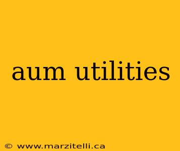 aum utilities