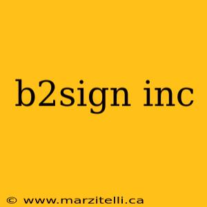 b2sign inc