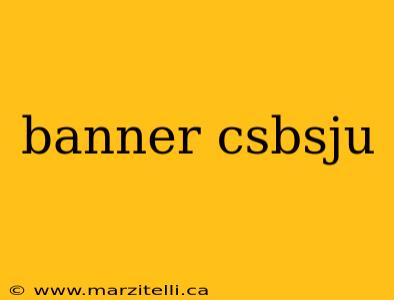 banner csbsju