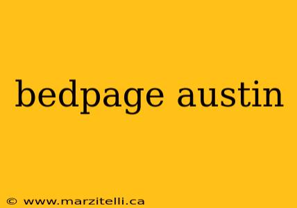 bedpage austin