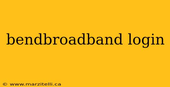 bendbroadband login