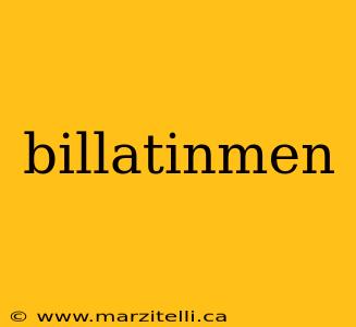 billatinmen