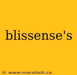 blissense's