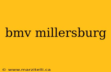 bmv millersburg