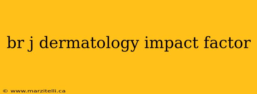 br j dermatology impact factor