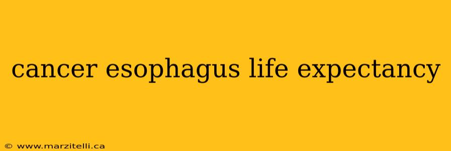 cancer esophagus life expectancy