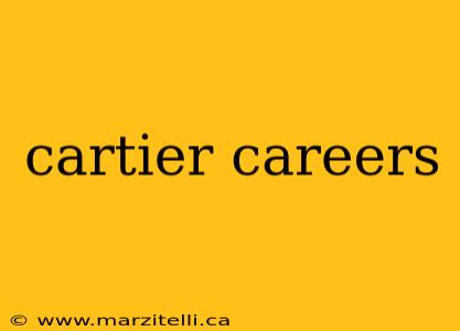 cartier careers