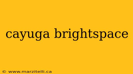 cayuga brightspace