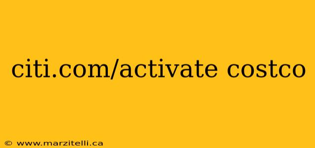 citi.com/activate costco
