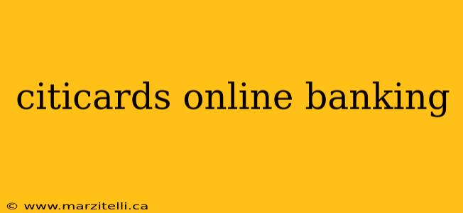citicards online banking