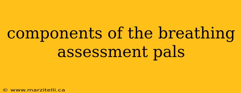 components of the breathing assessment pals