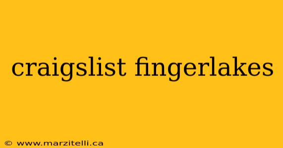 craigslist fingerlakes