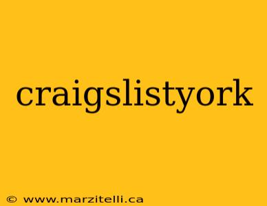 craigslistyork