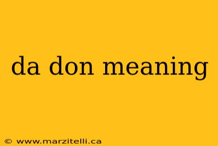da don meaning