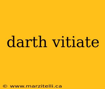 darth vitiate