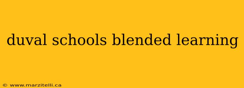 duval schools blended learning