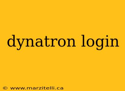 dynatron login