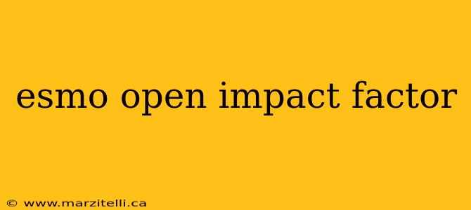 esmo open impact factor