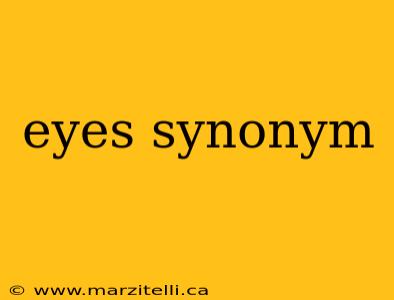 eyes synonym