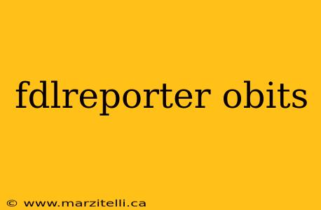 fdlreporter obits