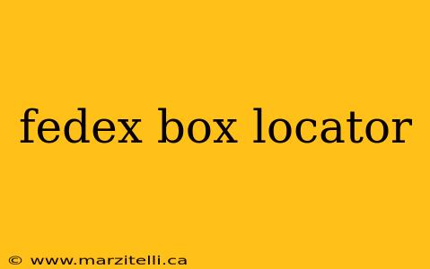 fedex box locator