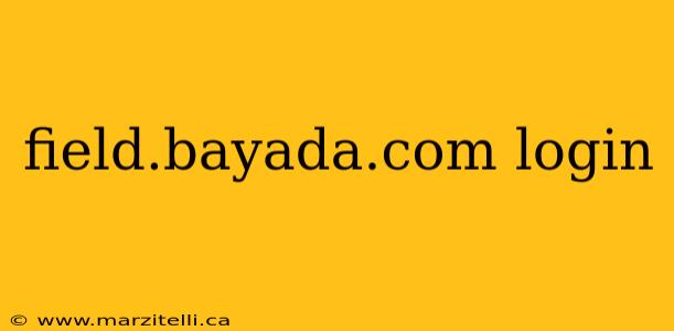 field.bayada.com login