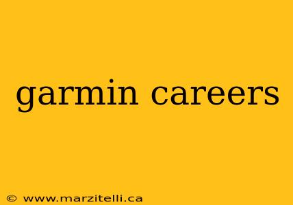 garmin careers