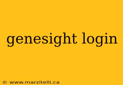 genesight login