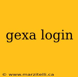 gexa login