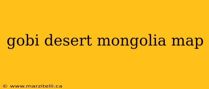 gobi desert mongolia map