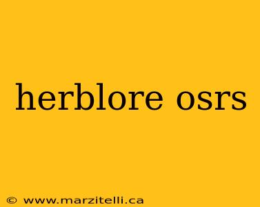 herblore osrs