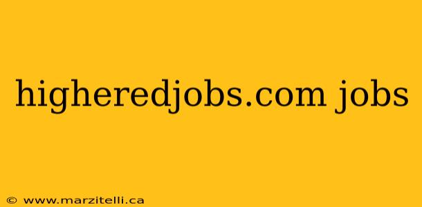 higheredjobs.com jobs
