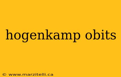 hogenkamp obits