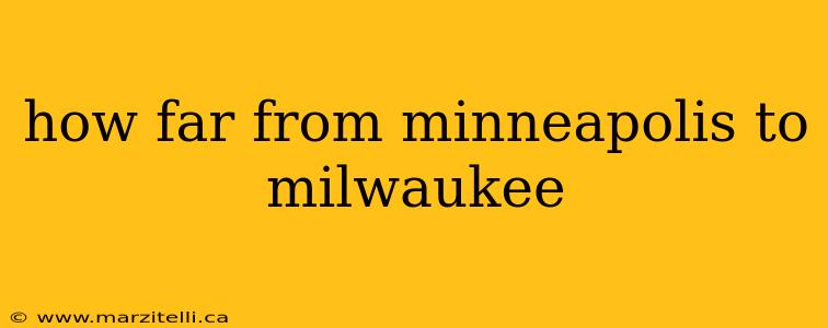 how far from minneapolis to milwaukee