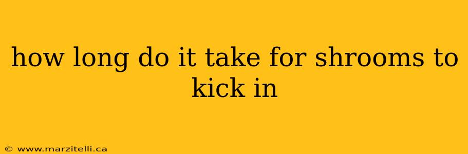 how long do it take for shrooms to kick in