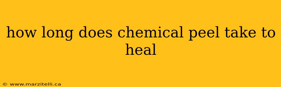 how long does chemical peel take to heal