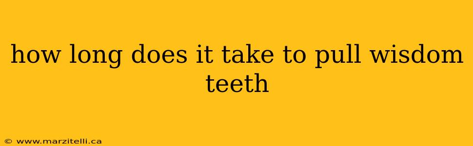 how long does it take to pull wisdom teeth