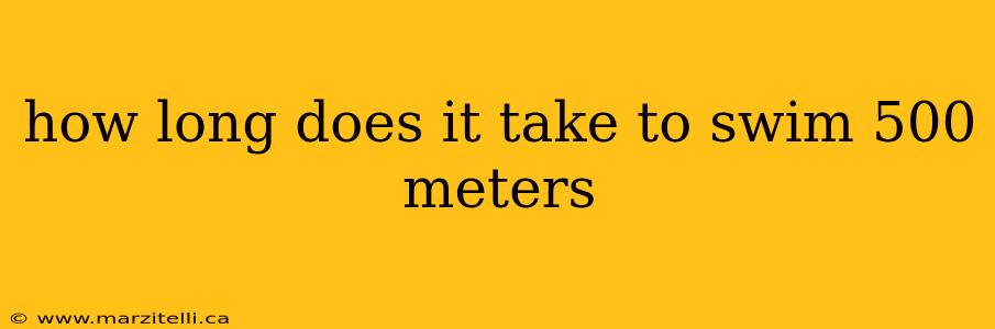 how long does it take to swim 500 meters