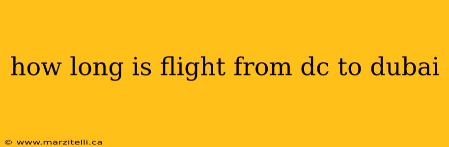 how long is flight from dc to dubai