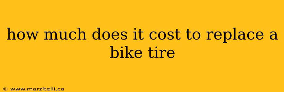 how much does it cost to replace a bike tire