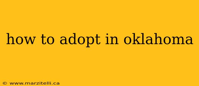 how to adopt in oklahoma