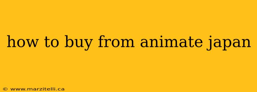 how to buy from animate japan